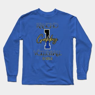 Gabby #1 Rancho VB (15 Gold) - Blue Long Sleeve T-Shirt